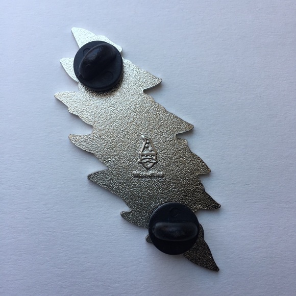 Large Rose Bolt Enamel Pin - Picture 3 of 4